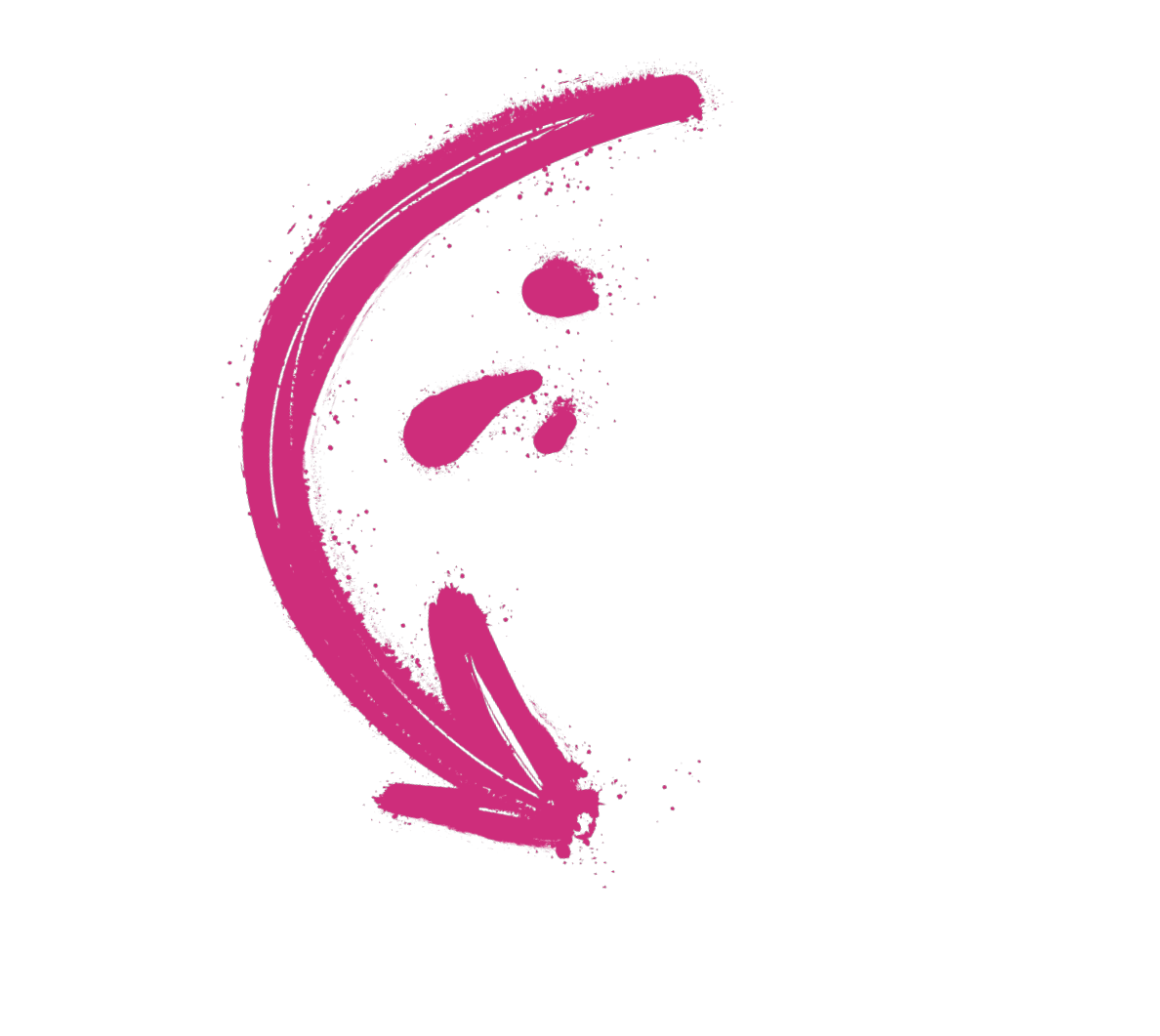 Pinkter Pfeil